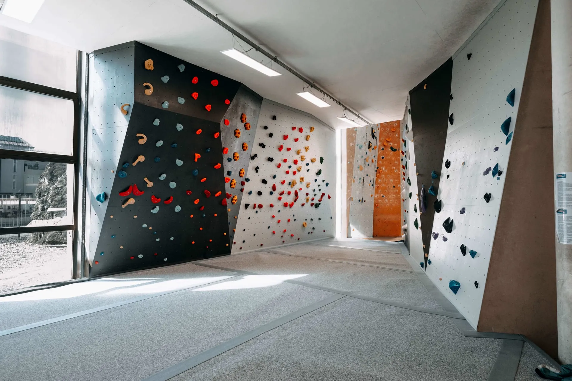 Climber on the main wall